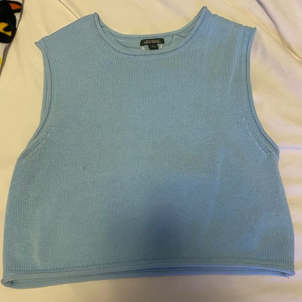 Light Blue Sweater Top